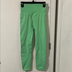 Free People Movement Good Karma Lime Green Leggings Size Medium/Large